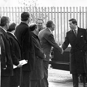 Prince Charles, The Prince of Wales during his visit to the North East 1 December 1989