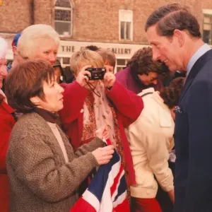 Prince Charles, The Prince of Wales during his visit to the North East 24 January 1997