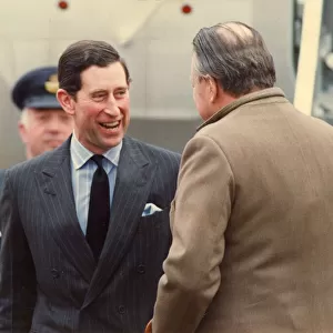 Prince Charles, The Prince of Wales during his visit to the North East 28 January 1991