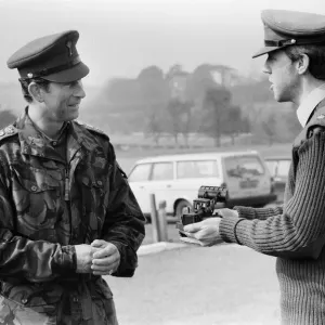 Prince Charles at Royal School of Military Engineering Print Prince Charles at Royal School of Military Engineering Print