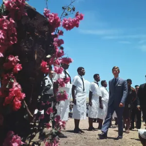 Prince Charles, the Prince of Wales, visiting Fiji during Independence celebrations