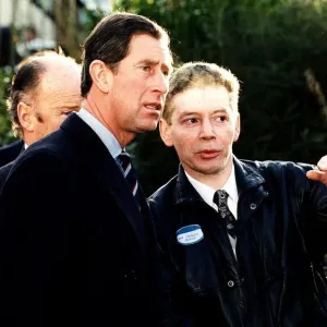 Prince Charles Visits Paisley Flood Victims Print