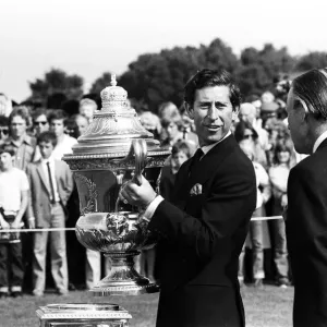 Prince Charles at Polo, Windsor Print 1980
