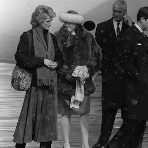Prince Charles, Princess Diana & Duchess of York arrive in Zurich en route to Klosters Prince Charles, Princess Diana & Duchess of York arrive in Zurich en route to Klosters