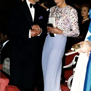 prince Charles and Princess Diana at an event at Earls Court to mark the 40th anniversary