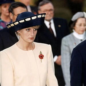 Prince Charles and Princess Diana pictured together during an overseas visit to South