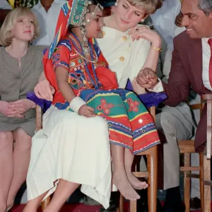 Prince Charles and Princess Diana Visit India Print 1992 Prince Charles and Princess Diana Visit India Print 1992