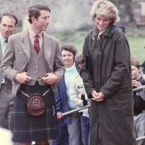 Prince Charles and Princess Diana on Eriskay, 3rd July 1985 Print Prince Charles and Princess Diana on Eriskay, 3rd July 1985 Print