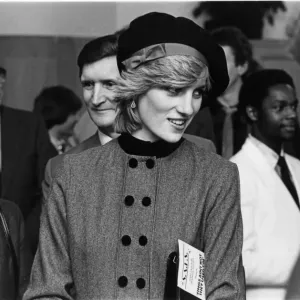 Prince Charles and Princess Diana at Liverpool Anglican Cathedral Print 1982 Prince Charles and Princess Diana at Liverpool Anglican Cathedral Print 1982
