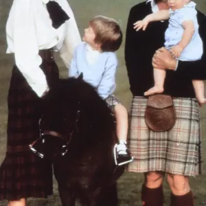 Prince Charles with the Princess of Wales and sons Harry Prince Charles with the Princess of Wales and sons Harry