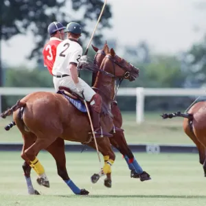 Prince Charles (Red shirt wearing number 3) was locked in a fierce battle with Princess Prince Charles (Red shirt wearing number 3) was locked in a fierce battle with Princess
