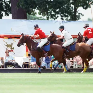 Prince Charles (Red shirt wearing number 3) was locked in a fierce battle with Princess Prince Charles (Red shirt wearing number 3) was locked in a fierce battle with Princess
