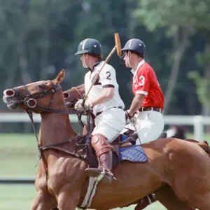 Prince Charles (Red shirt wearing number 3) was locked in a fierce battle with Princess Prince Charles (Red shirt wearing number 3) was locked in a fierce battle with Princess