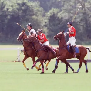 Prince Charles (Red shirt wearing number 3) was locked in a fierce battle with Princess Prince Charles (Red shirt wearing number 3) was locked in a fierce battle with Princess