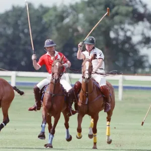 Prince Charles in Polo Battle, Windsor 1991 Print (01049) Prince Charles in Polo Battle, Windsor 1991 Print (01049)