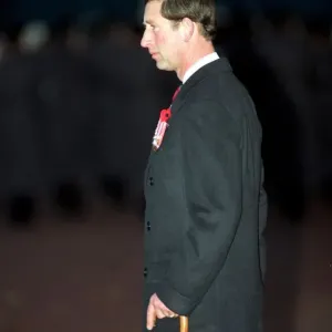 PRINCE CHARLES AT REMEMBRANCE SUNDAY CEREMONY IN WHITEHALL - 1991 / 10353