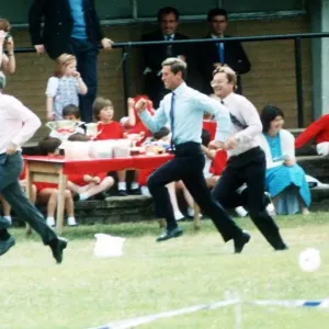 Prince Charles in Sports Day Dads Race Print 1989