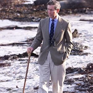 Prince Charles on Seal Island in March 1999 Falkland Islands