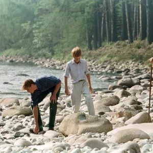 Prince Charles with sons Prince William and Prince Harry Prince Charles with sons Prince William and Prince Harry
