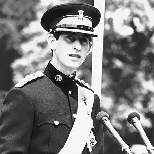 Prince Charles in the uniform of the newly formed Royal Regiment of Wales
