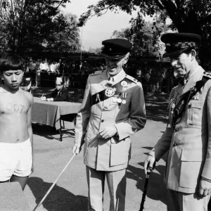 Prince Charles visits British Gurkha Headquarters in Dharan Nepal Print Prince Charles visits British Gurkha Headquarters in Dharan Nepal Print