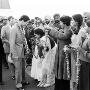 Print of Prince Charles at the Golden Temple in Amritsar, 1980