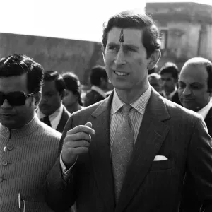 Le prince Charles visite l'ancienne Fatehpur Sikri près d'Agra, en Inde. 29 novembre 1980. Le prince Charles visite l'ancienne Fatehpur Sikri près d'Agra, en Inde. 29 novembre 1980.