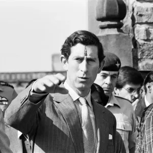 Prince Charles visits the historical Fatehpur Sikri near Agra, India. 29th November 1980 Prince Charles visits the historical Fatehpur Sikri near Agra, India. 29th November 1980