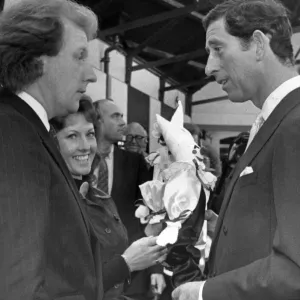 Prince Charles visits North East, 9th December 1986. Official opening of The Stables St