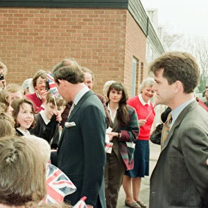 Prince Charles visits Rosecroft Secondary School, Loftus, Saltburn-By-the-Sea