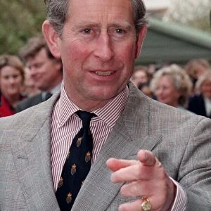 Prince Charles visits Sherborne Girls School in Dorset, April 1999 The primary