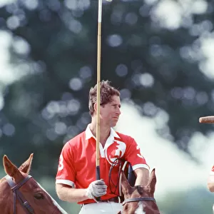 Prince Charles (wearing number 3) was locked in a fierce battle with Princess Diana