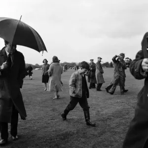 1959 Prince Charles Watches Polo at Windsor Print 1959 Prince Charles Watches Polo at Windsor Print