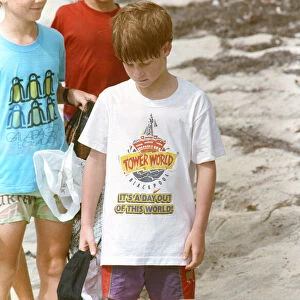 Prince Harry on holiday in Nevis. January 1993