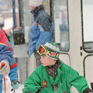 Prince Harry (pictured) on his ski holiday, in Lech, Austria, 1994
