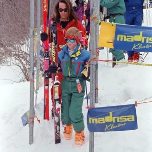 Prince Harry Skiing Holiday Print, 1994