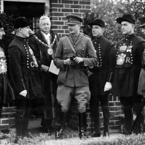 Print of Prince Henry visiting Lampton Park, London, 1932 Print of Prince Henry visiting Lampton Park, London, 1932
