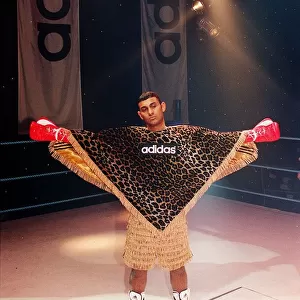 Prince Naseem Hamed the WBO Featherweight Champion in the new Adidas promotion at