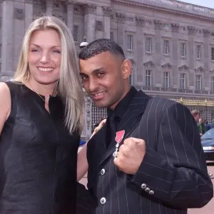 Prince Naseem Hamed with Wife Eleasha May 1999 Print Prince Naseem Hamed with Wife Eleasha May 1999 Print