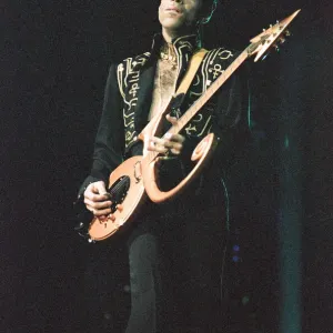 Prince performing at the NEC during his Ultimate Live Experience tour. 19th March 1995 Prince performing at the NEC during his Ultimate Live Experience tour. 19th March 1995