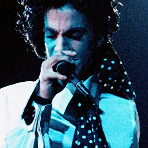 Prince performing on stage at Wembley 25th July 1988 Lovesexy World Tour