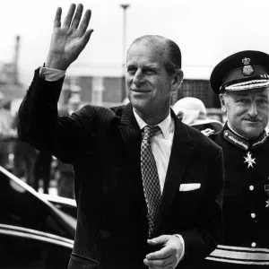 Prince Philip, Duke of Edinburgh arrives at the JM Centre Prince Philip, Duke of Edinburgh arrives at the JM Centre