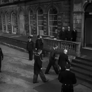 Prince Philip, Duke of Edinburgh arrives at Merchant Hall, Bristol. 6th November 1953 Prince Philip, Duke of Edinburgh arrives at Merchant Hall, Bristol. 6th November 1953