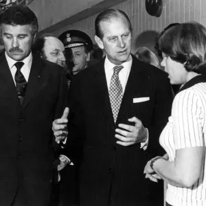 Prince Philip at Leasowe Leisure Centre Print, 8th March 1980