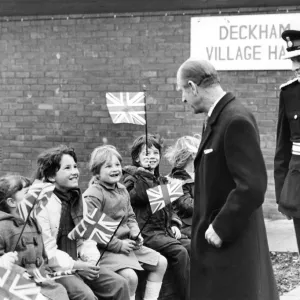 Prince Philip, Duke of Edinburgh, attends a North Housing Association Tenants meeting
