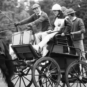 Prince Philip in Carriage Driving Print, 1987