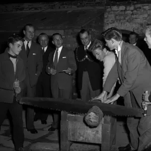 Prince Philip at Eagle House Youth Club Print