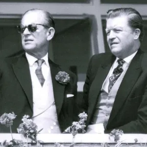 Prince Philip, Duke of Edinburgh with the Earl of Derby at the races - June 4 1981 Prince Philip, Duke of Edinburgh with the Earl of Derby at the races - June 4 1981
