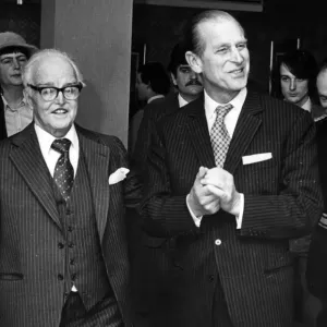 Print of Prince Philip at the JM Centre in Liverpool, 1980