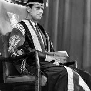 Print of Prince Philip in Chancellor's Robe, 16th June 1967